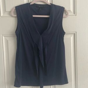 Navy sleeveless top